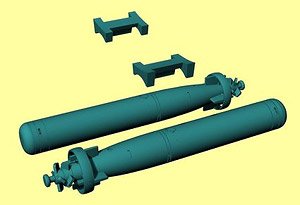 Torpedo Mk.44 incl. rack (Set of 2) (Plastic model)