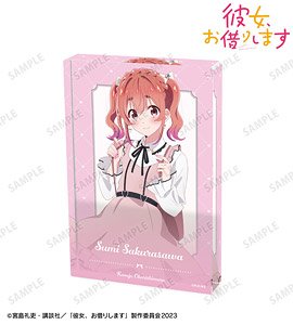 Rent-A-Girlfriend [Especially Illustrated] Sumi Sakurasawa Girly Fashion Ver. Acrylic Block (Anime Toy)