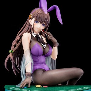 聖剣学院の魔剣使い エルフィーネ・フィレット 花紫のバニーフィギュアwithぺろりシステム (フィギュア)