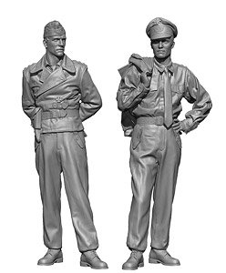 WWII ドイツ戦車兵セット 前線視察(2体入) (プラモデル)