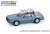 1981 Ford Mustang Ghia Coupe with Ski Roof Rack - Medium Blue Glow (ミニカー) 商品画像1