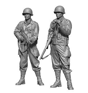 WWII アメリカ レンジャー部隊員セット(2体入) (プラモデル)
