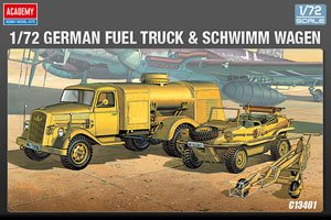 German Fuel Truck & Schwimmwagen (Plastic model)