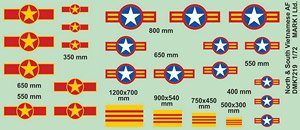 North and South Vietnam AF Insignia, 2 sets (Decal)
