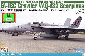 US Navy EA-18G Growler VAQ-137 Scorpions w/Metallic AOA Probe (Plastic model)