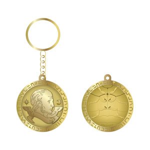 Delicious in Dungeon Coin Beetle Metal Key Ring (Anime Toy)
