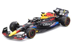 オラクル レッドブル レーシング RB19(2023) No.1 アメリカGP(オースティン)カラー M.フェルスタッペン ドライバー付 クリアケース/ベース仕様 (ミニカー)