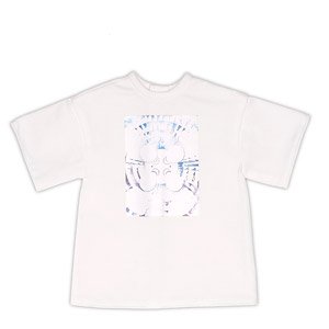 AZO2 Big Silhouette T-Shirt - Photo art - (White x Luminous) (Fashion Doll)