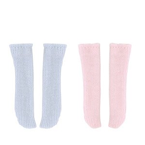 PNS Crew Socks Fset (Light Blue x Pink) (Fashion Doll)