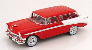 Chevrolet Bel Air Nomad Custom 1956 Red / White (Diecast Car)