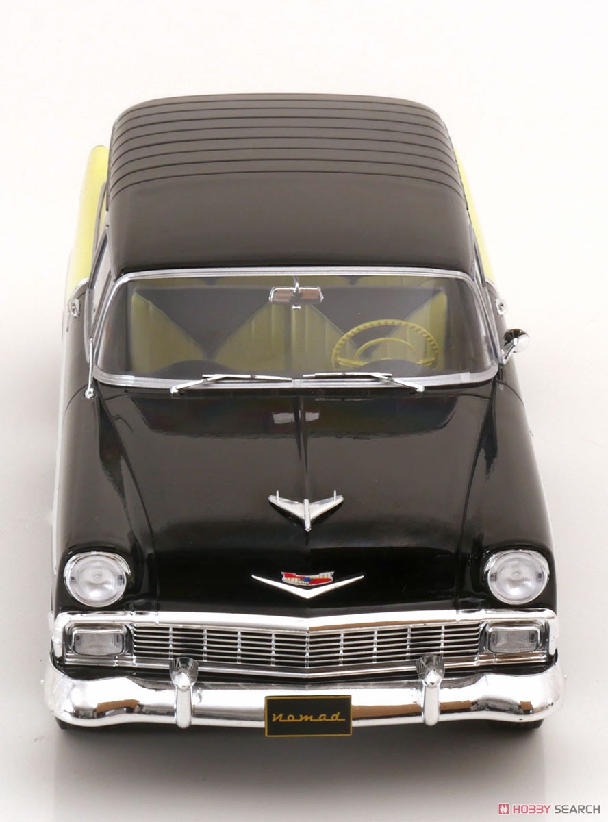 シボレー ベル エア ノマド カスタム 1956 ブラック / ライトイエロー (ミニカー) 商品画像4
