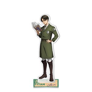 Attack on Titan The Final Season Acrylic Stand Reading Ver. Levi (Anime Toy)