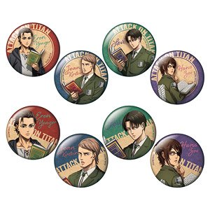 Attack on Titan The Final Season Trading Can Badge Reading Ver. (Set of 8) (Anime Toy)