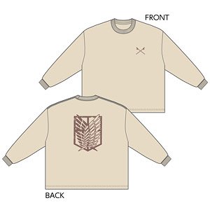 Attack on Titan The Final Season Long Sleeve Shirt (XL Size) (Anime Toy)