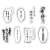 Attack on Titan The Final Season Trading Words Sticker (Set of 8) (Anime Toy) Item picture1