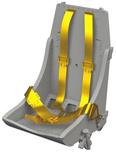 P-51B/C seat Type 2 PRINT (for Eduard) (Plastic model)