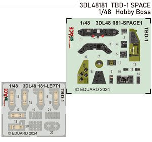 TBD-1 「スペース」 内装3Dデカール w/エッチングパーツセット (ホビーボス用) (プラモデル)