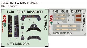 Fw190A-2 「スペース」 内装3Dデカール w/エッチングパーツセット (エデュアルド用) (プラモデル)