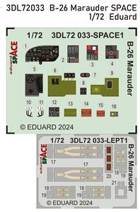 B-26 Marauder Space 3D Decal Set (for Eduard) (Plastic model)