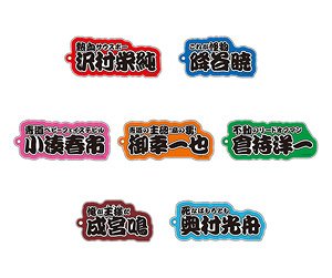 TV Animation [Ace of Diamond actII] Name Acrylic Key Ring Collection (Set of 7) (Anime Toy)