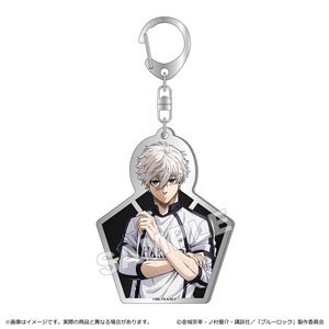 Blue Lock Metal Acrylic Key Ring Seishiro Nagi (Anime Toy)