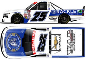 RACKLEY ROOFING 50th ANNIVERSARY 2024 Chevrolet Silverado Ty Dillon #25 (action racing collectible) (Diecast Car)