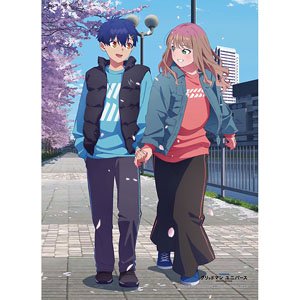 グリッドマン ユニバース 描き下ろしB2タペストリー(蓬＆夢芽/桜デート) (キャラクターグッズ)