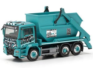 (HO) MAN TGS M Euro6c Skiploader AK 16 `KS Containerdienst / Black Sheep` (Model Train)
