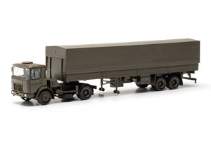 (HO) MAN F8 キャンバスセミトレーラー `Bundeswehr`(ドイツ軍) (鉄道模型)