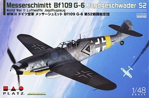 WWII German Messerschmitt Bf-109 G-6 52nd Fighter Wing (Plastic model)