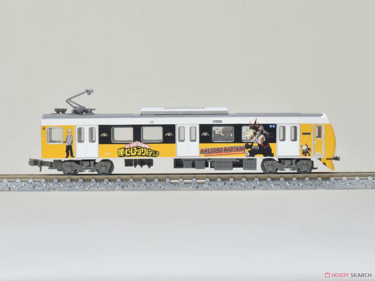 鉄道コレクション 静岡鉄道 A3000形 僕のヒーローアカデミア 爆豪勝己 2両セット (A3004+A3504) (2両セット) (鉄道模型) 商品画像20 モーダル