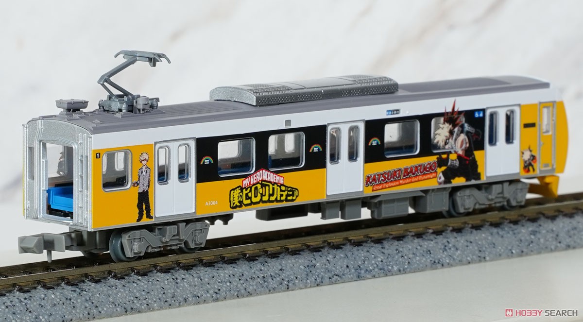 鉄道コレクション 静岡鉄道 A3000形 僕のヒーローアカデミア 爆豪勝己 2両セット (A3004+A3504) (2両セット) (鉄道模型) 商品画像4