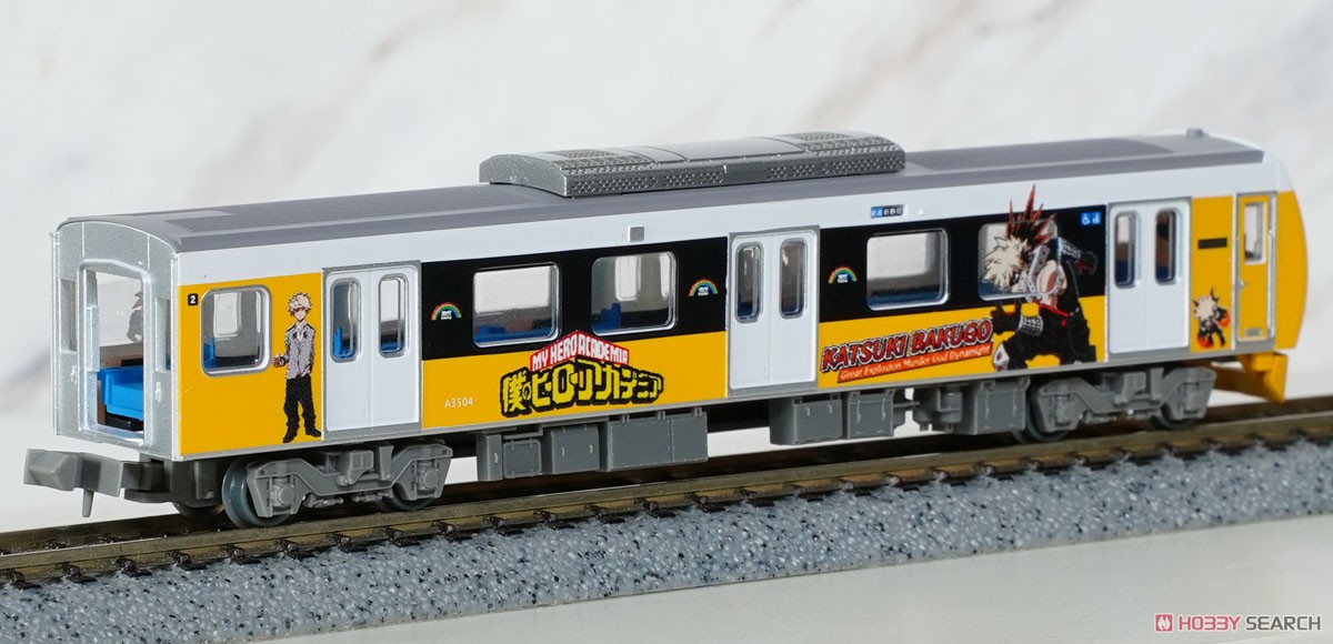 鉄道コレクション 静岡鉄道 A3000形 僕のヒーローアカデミア 爆豪勝己 2両セット (A3004+A3504) (2両セット) (鉄道模型) 商品画像6
