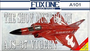 AJS-37 Viggen `Show Must Go On` (Plastic model)