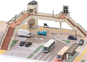 GJ!(Good Job!) Hataraku Norimono Hyakkei (The Working Vehicle One Hundred Famous Views) 004 Station Terminal (Set of 8) (Model Train)