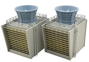 Visual Scene Accessory 073-3 United Oil Co Cooling Tower B3 (Model Train)