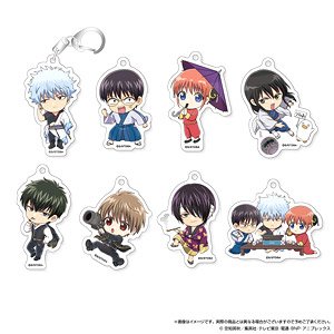 Gin Tama Acrylic Key Ring Collection (Play Back) (Set of 8) (Anime Toy)