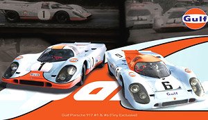 Porsche 917 Gulf #1 & #6 (2台セット) (ミニカー)