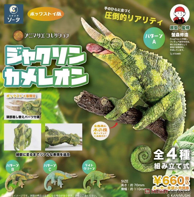 アニマリエコレクション ジャクソンカメレオン (4個セット) (完成品) その他の画像1
