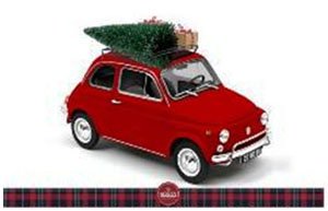 Fiat 500L 1968 Green Christmas (Diecast Car)