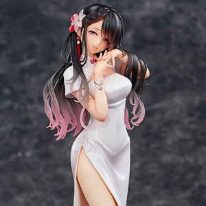 Mai Okuma Illustration [Healing White Chinese Dress Lady] (PVC Figure)