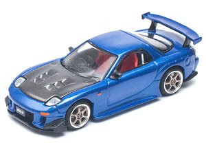 Mazda RX-7 (FD3S) RE-Amemiya Widebody Metallic Blue (Diecast Car)
