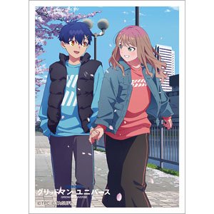 グリッドマン ユニバース 描き下ろしスリーブ(蓬＆夢芽/桜デート) (カードスリーブ)
