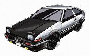 First MINI-Z IToyota Sprinter Trueno AE86 White/Black (RC Model)