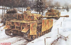WW.II German Army Tank IV Type J (Medium Production) w/Magic track/Aluminum Gun Barrel/Metal Schurzen/3D Print Muzzle Brake/Copper Wire (Plastic model)