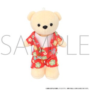 Kumamate Aloha Shirt Red Plush Costume (Anime Toy)