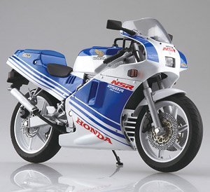 Honda NSR250R `88 Tera Blue / Los White (Diecast Car)
