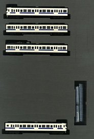 J.N.R. Series 401 Suburban Train (High Cab, New Color) Standard Set (Basic 4-Car Set) (Model Train)