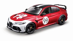 Alfa Romeo Giulia GTAm No,99 MT Red / White (Diecast Car)