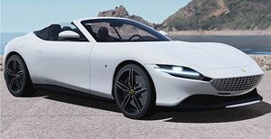 Ferrari Roma Spider White Cervino - Gloss Black Rims (ミニカー)